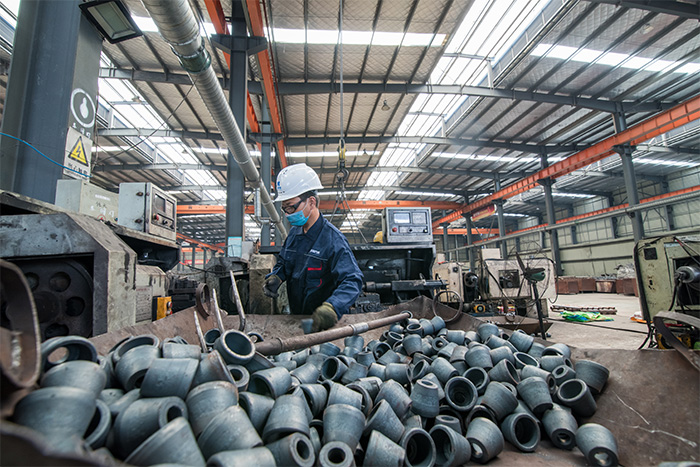 赤水网架配件-锥头加工车间